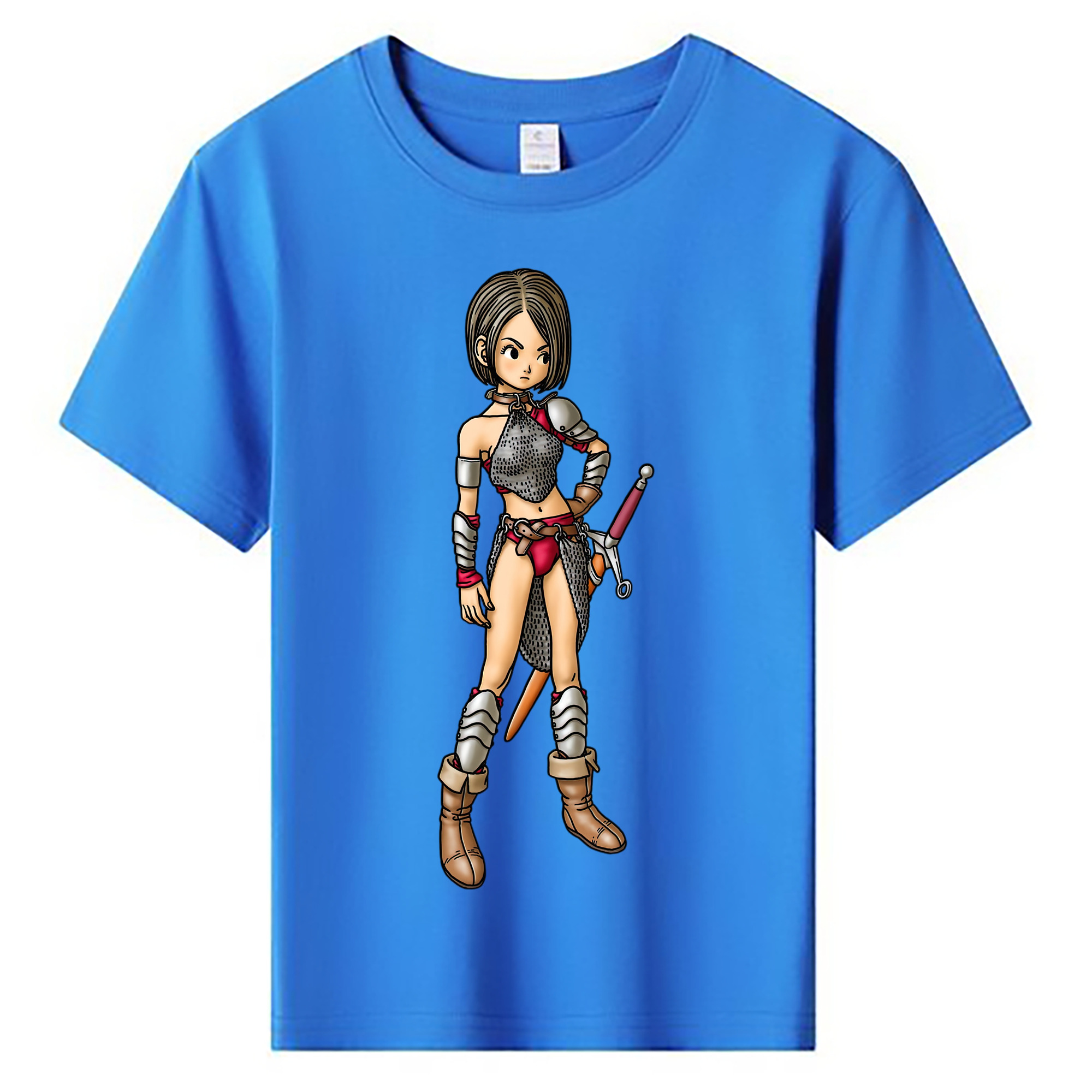 （画像用） ドラゴンクエスト Doragon Kuesuto Dragon Quest 綿100％キッズTシャツ（フロントプリント）